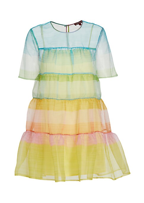 Ombré Flare Mini Dress