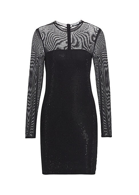 Shimmering Sheer Mini Dress