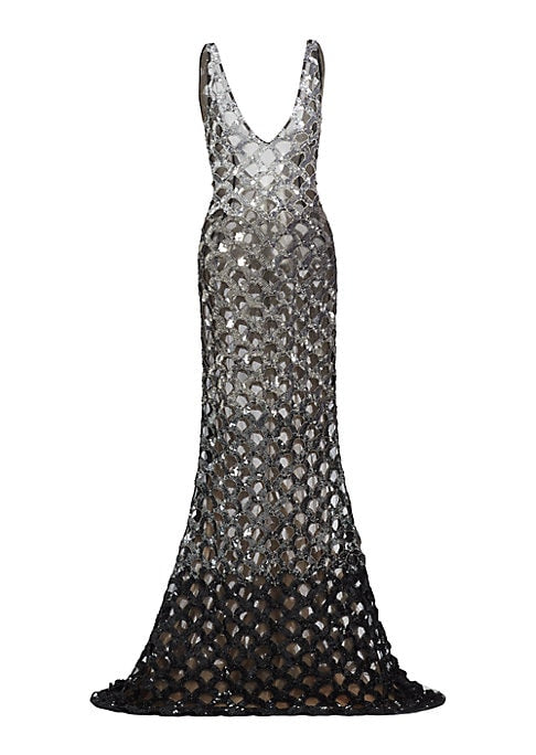 Glam Cutout Sequin Dress