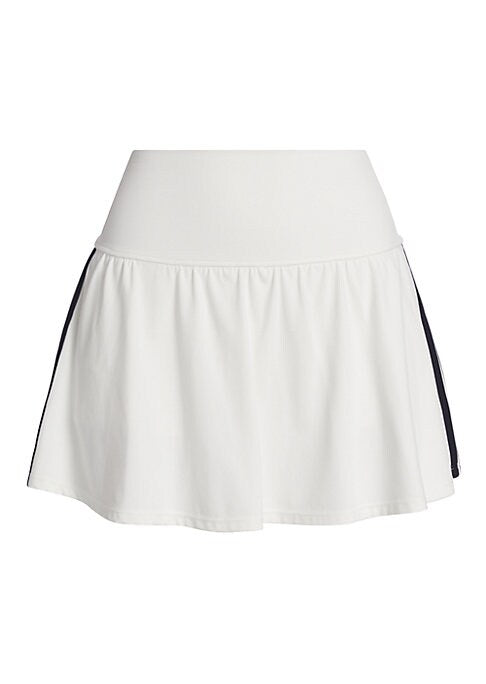 Striped High-Rise Skort