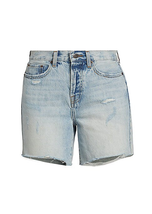 Chic Distressed Denim Shorts
