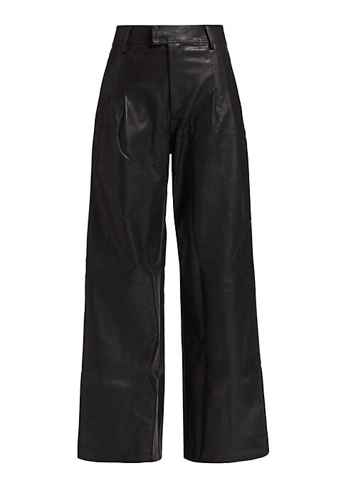 Chic Pleated Wide-Leg Trousers
