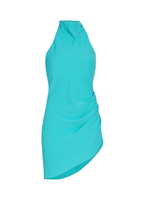 Ruched Asymmetrical Mini Dress