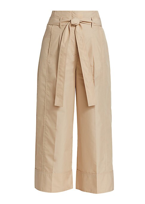 Chic Cropped Cotton Trousers