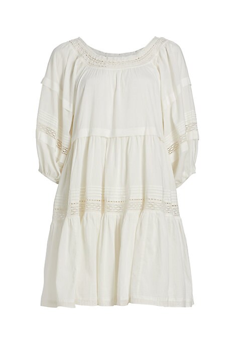 Lace-Trimmed Swing Dress