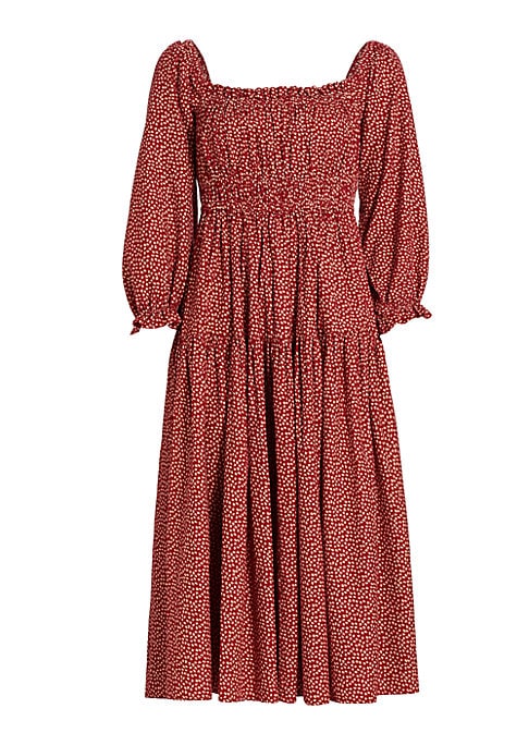 Chic Smocked Midi Dress