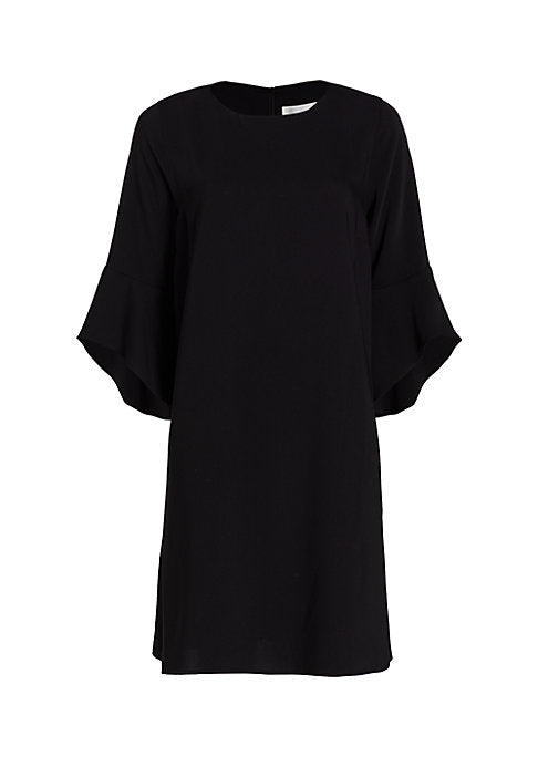 Elegant Bell-Sleeve Tunic Dress