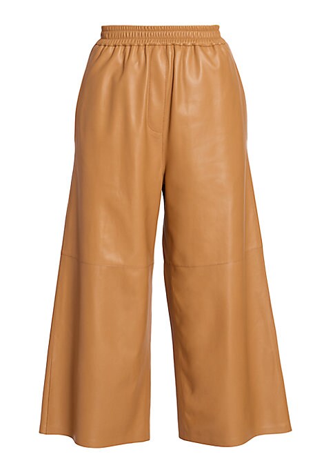 Chic Leather Wide Legs