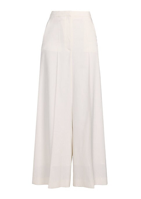 Chic Silk-Wool Trousers
