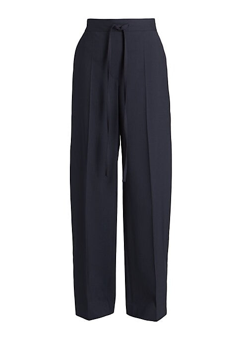 Striped Side Wool Trousers