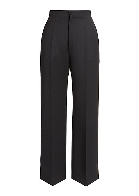 Chic Wool-Blend Trousers