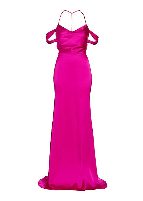 Lustrous Open-Back Elegance