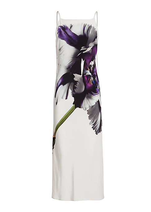 Vibrant Floral Backless Dress