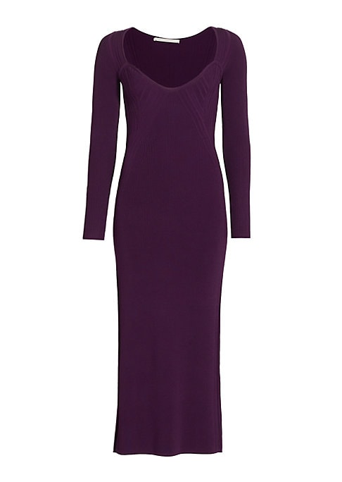 Sweetheart Rib Knit Dress