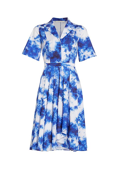 Chic Two-Tone Midi Dress