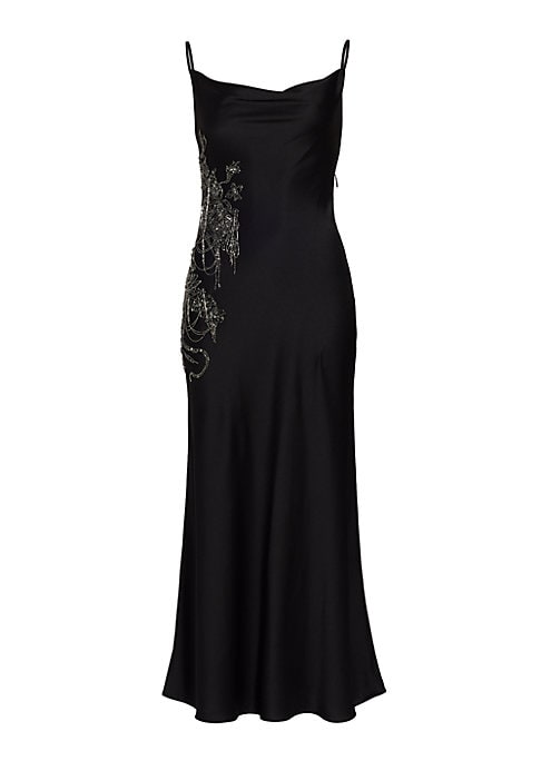 Lustrous Bead-Embellished Gown