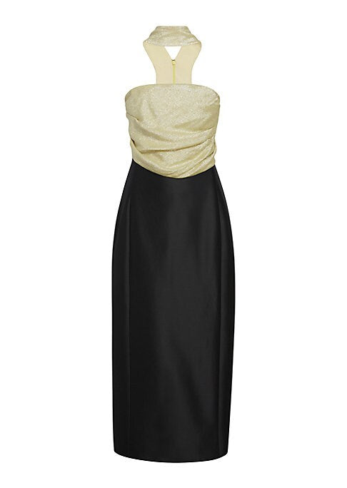 Sculpted Elegance Midi-Dress