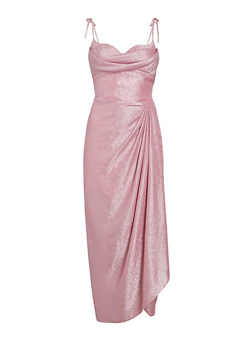 Elegant Shimmer Midi Dress