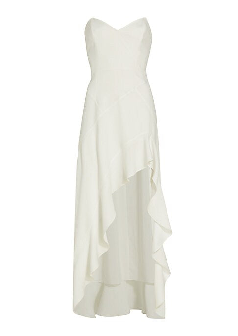 Ruffled Sweetheart Evening Dress