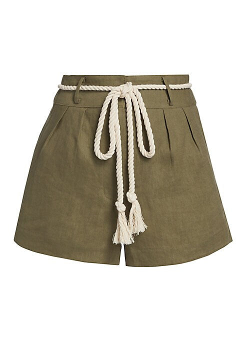 Chic Linen High-Rise Shorts