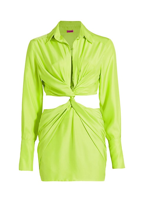 Silk Mini Cutout Dress