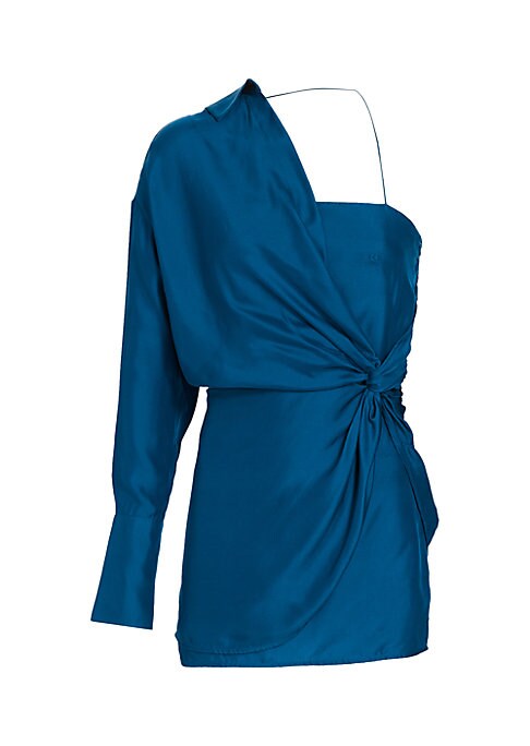 Twisted Silk Mini Dress