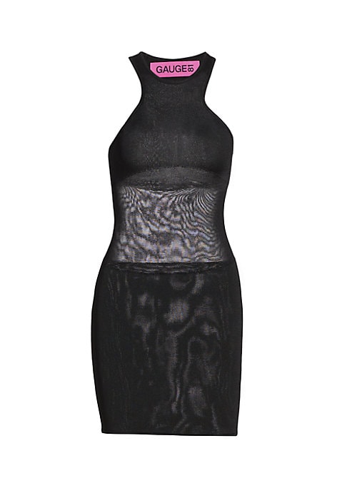 Sheer Body-Con Mini Dress