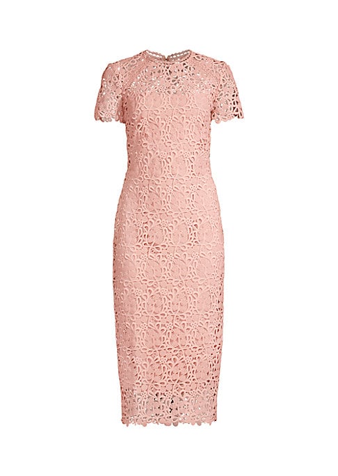 Lace Mock Neck Dress