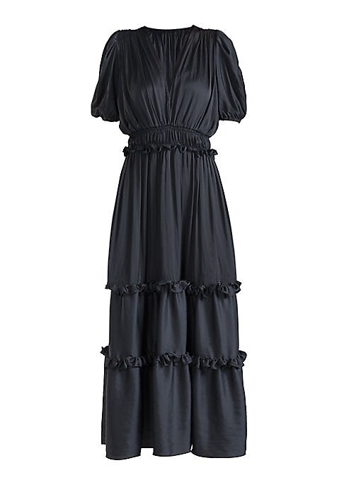 Vintage Frill Maxi Dress