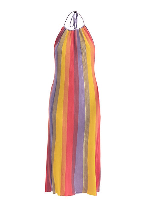 Sunburst Halter Dress