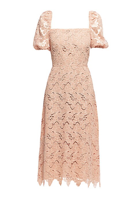 Lace Puff Midi Delight