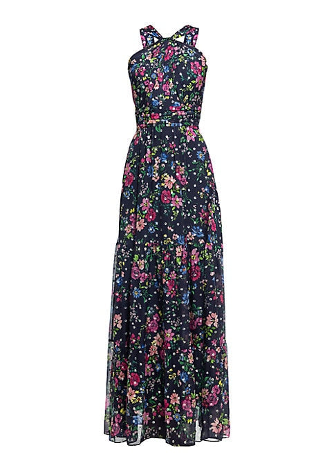 Floral Twist Maxi Dress