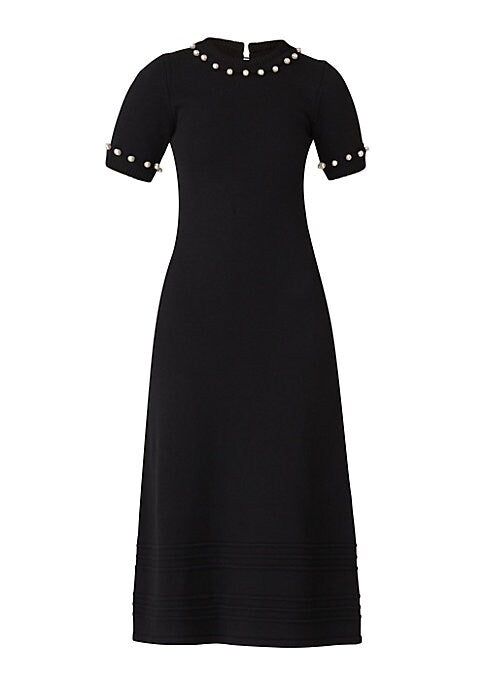 Beaded Pearl Midi Dress
