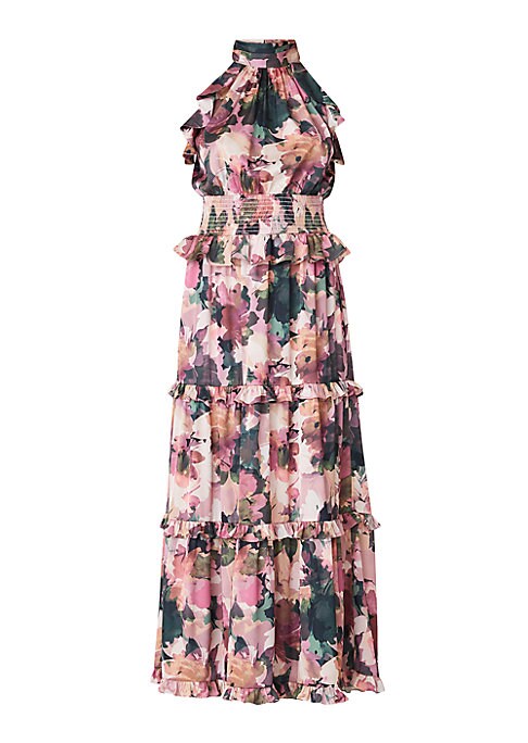 Floral Ruffle Maxi Dress
