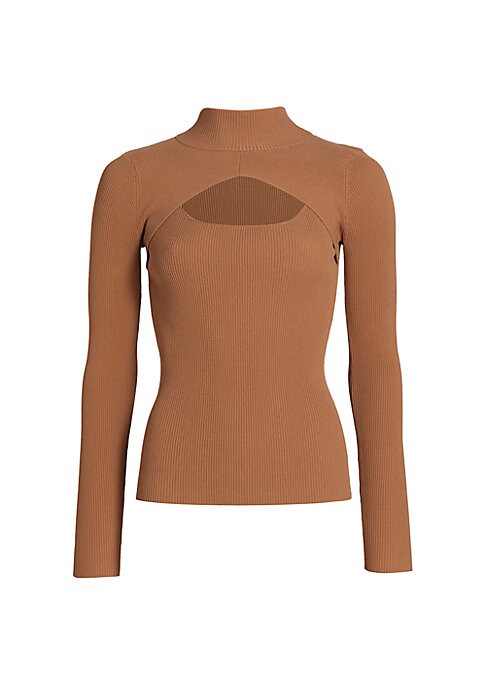 Chic Cutout Ribbed Top