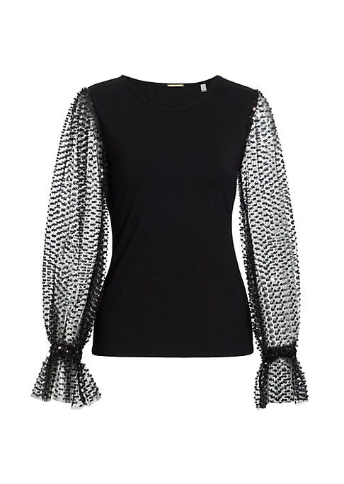 Sparkling Sheer Top