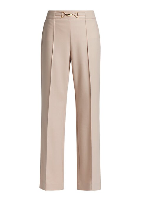 Flare Leg Wool Trousers