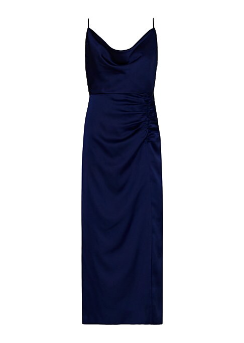 Satin Cowlneck Slipdress
