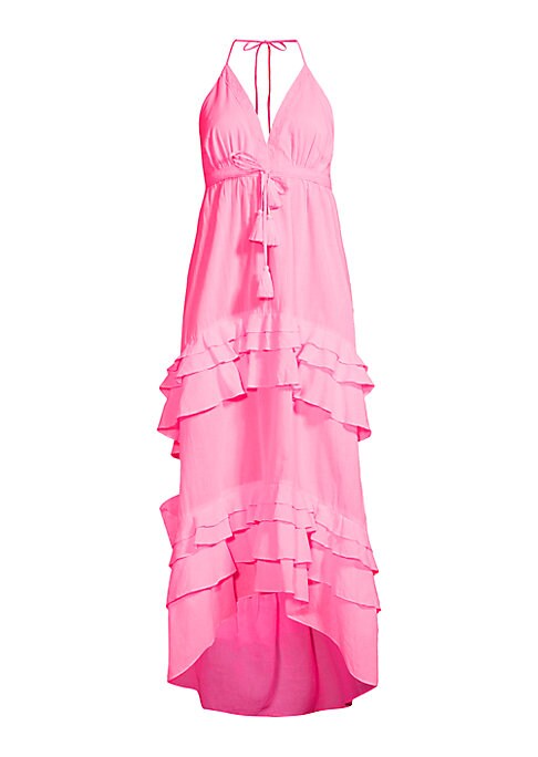 Ruffled Halter Maxi Dress