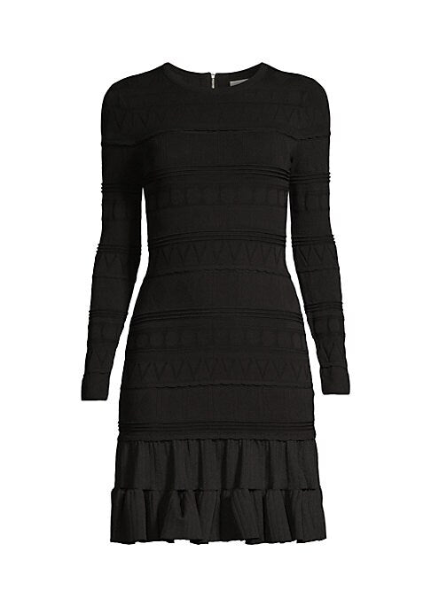 Textured Ruffle Minidress