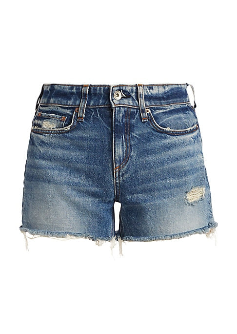 Frayed Edge Denim Shorts