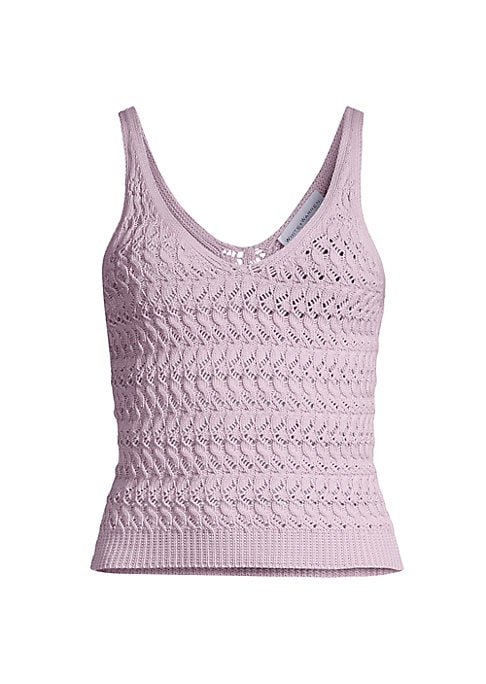 Textured V-Neck Tank
