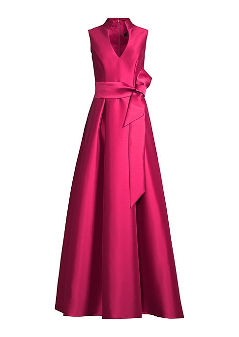 Dramatic V-Neck Gown