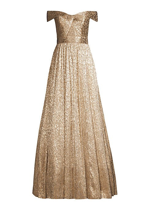 Glistening Twisted Gown