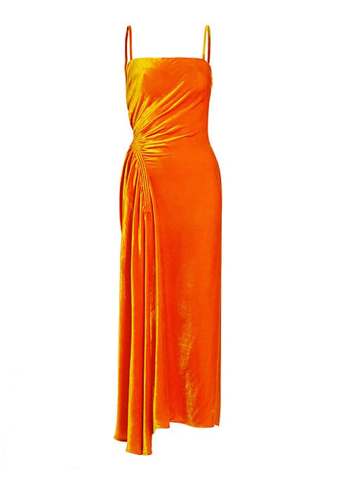 Shimmering Velvet Midi Dress