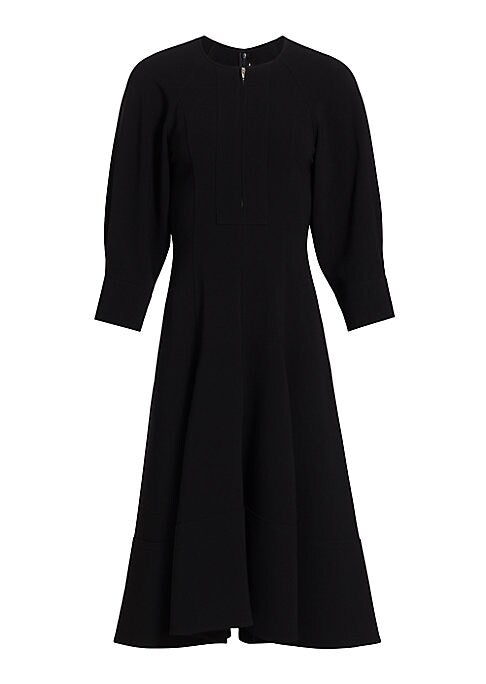 Chic Crepe Midi Dress