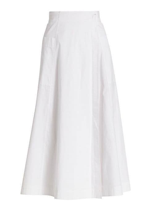 Breezy Wrap Midi Skirt