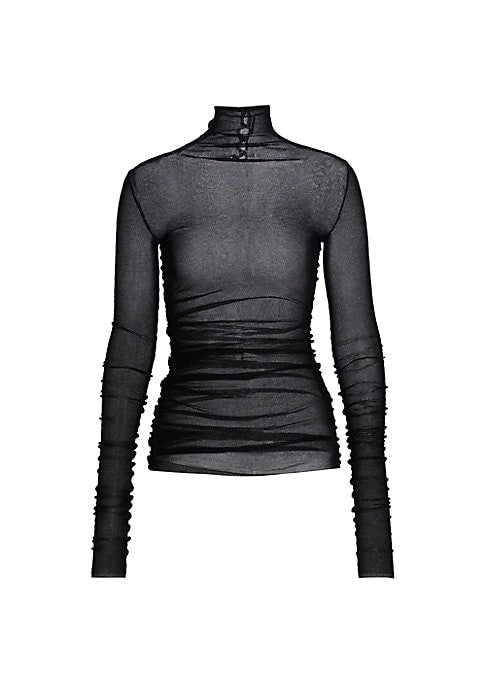 Sleek Mock Neck Top