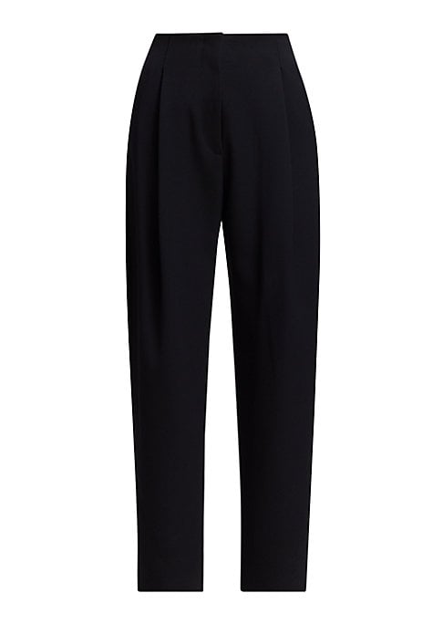 Chic Wool Tapered Trousers