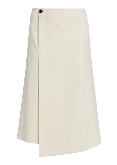 Chic Wool Midi Skirt